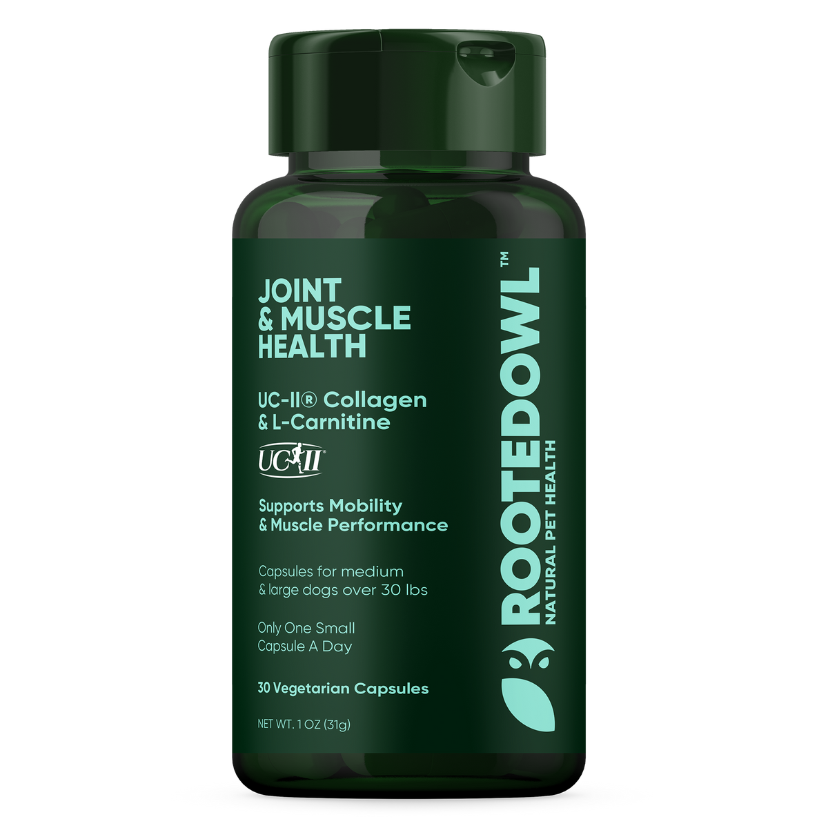 Animal And Plant Sciences Joint + Muscle Health for Medium & Large Dogs Capsules with UC-II Collagen - 30 CT 12 Pack