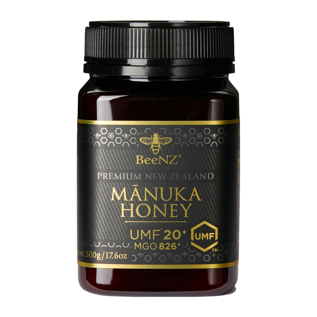 BeeNZ Manuka Honey UMF20+ - 17.6 OZ 12 Pack
