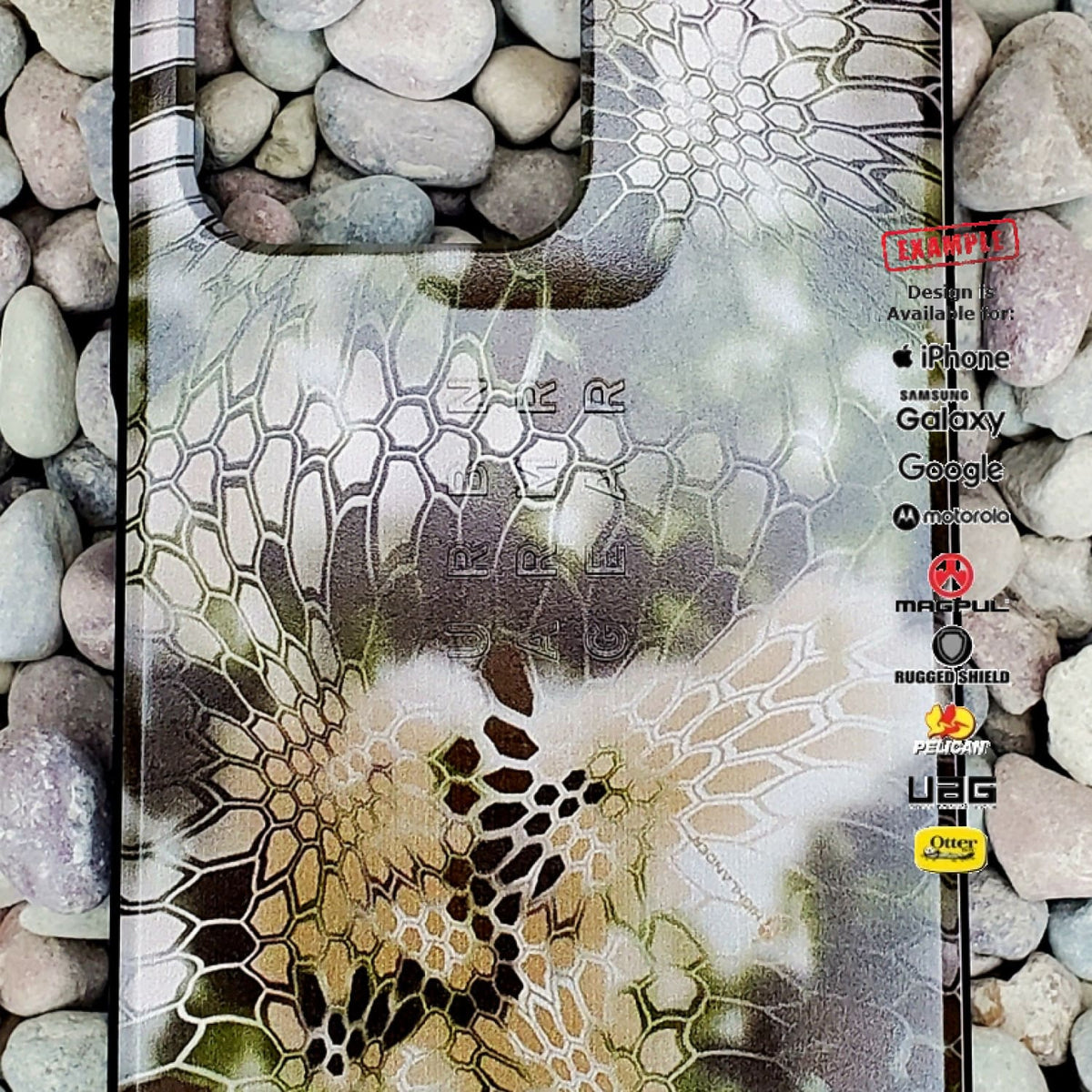 CLEARANCE - Custom Printed Samsung Galaxy S20 Ultra Kryptek Highlander Camo Design on UAG Civilian Case