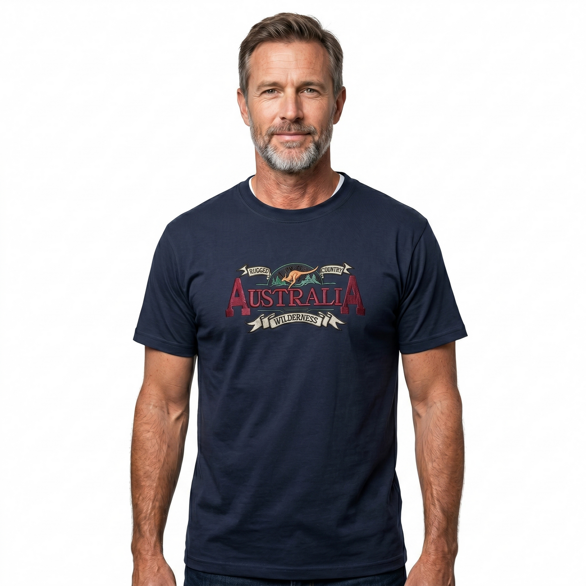 10X Adult Australian Wilderness Souvenir T Shirt Bulk Pack Navy Blue 100 Cotton Tee Top