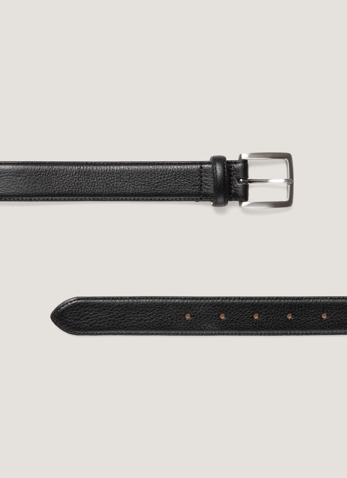 Mens Smart Leather Belt In Black Mbel9481 Bkaa