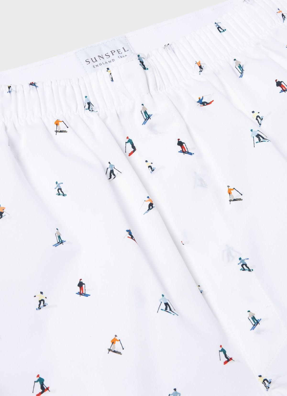 Mens Printed Boxer Shorts In Ski Slope