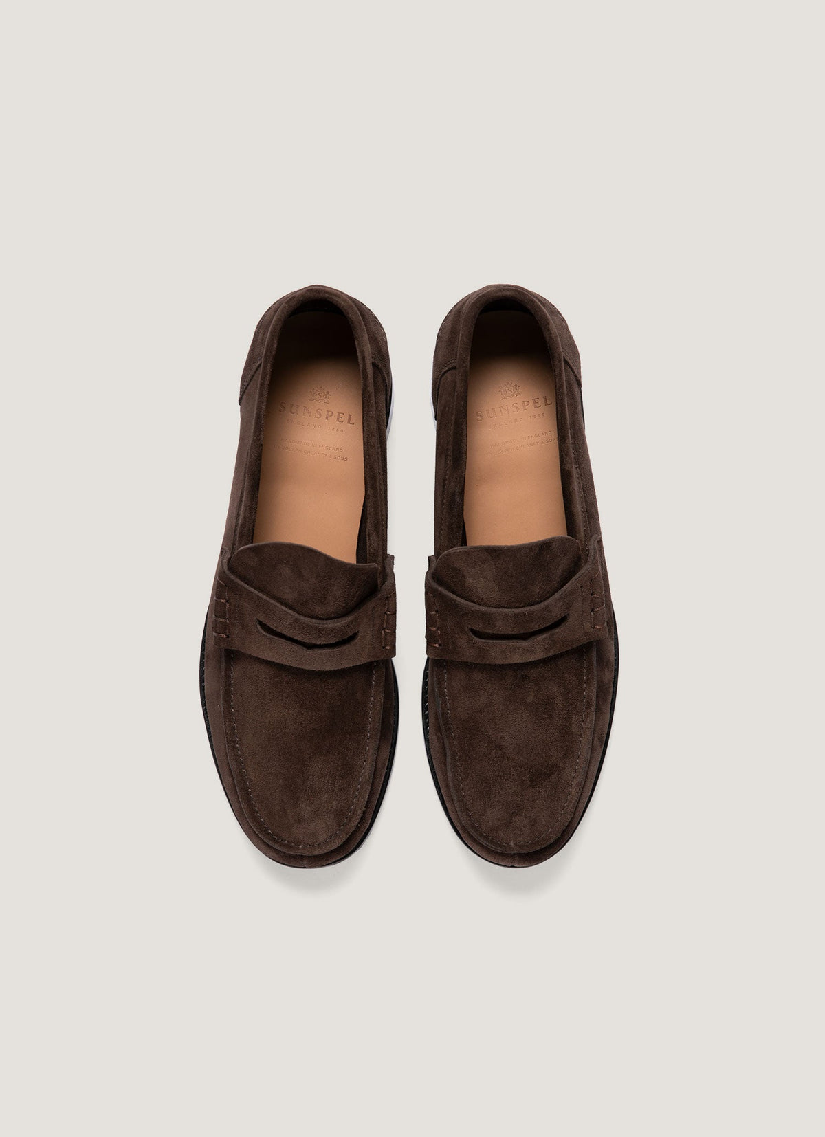 Mens Suede Loafer In Brown Mftw9487 Brab