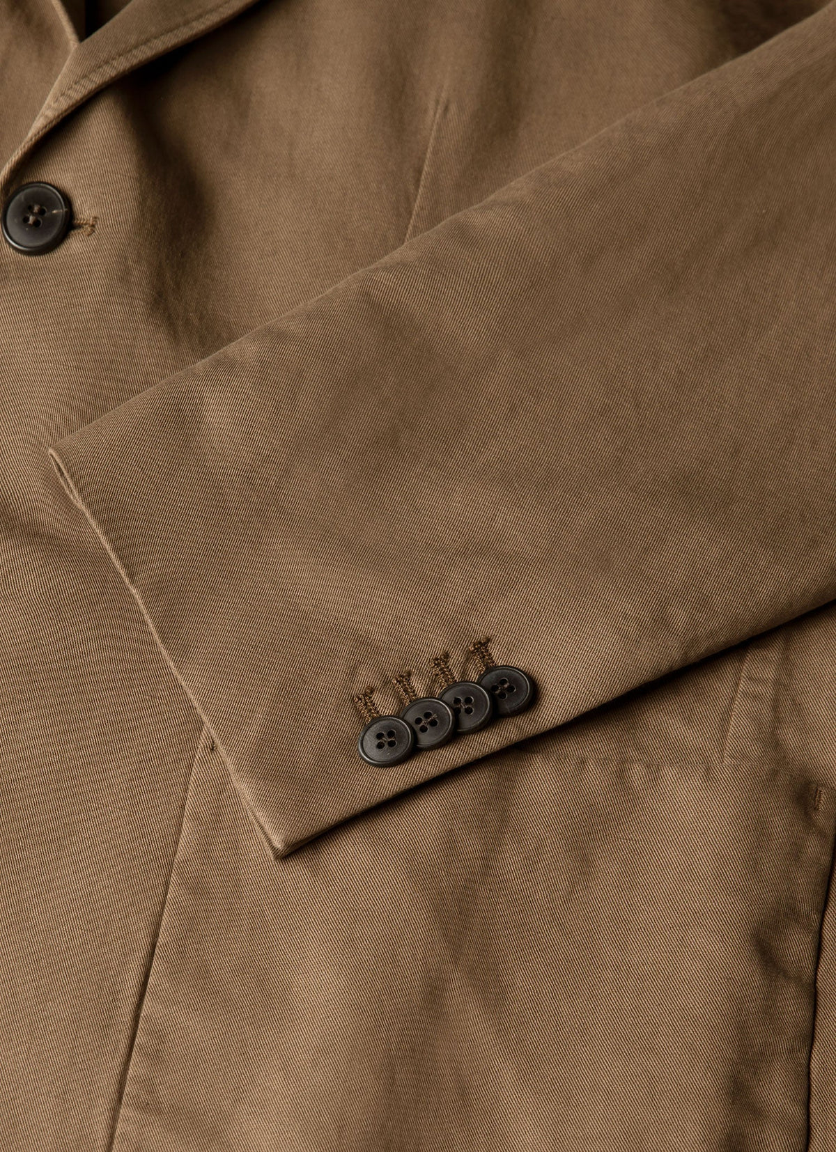 Mens Cotton Linen Blazer In Dark Cedar Mjac7220 Brgr