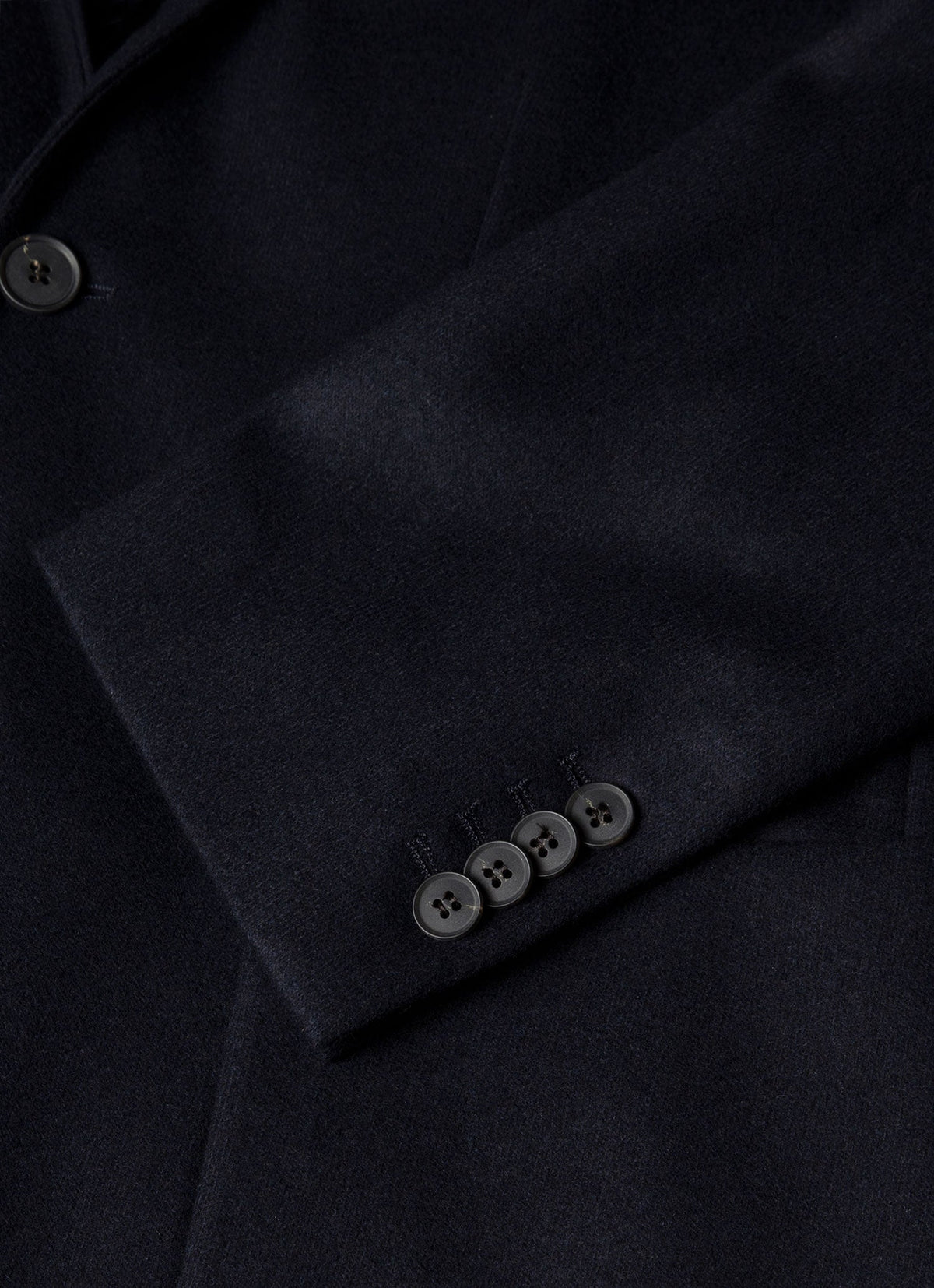 Mens Boiled Wool Blazer In Navy Mjac7192 Buaa
