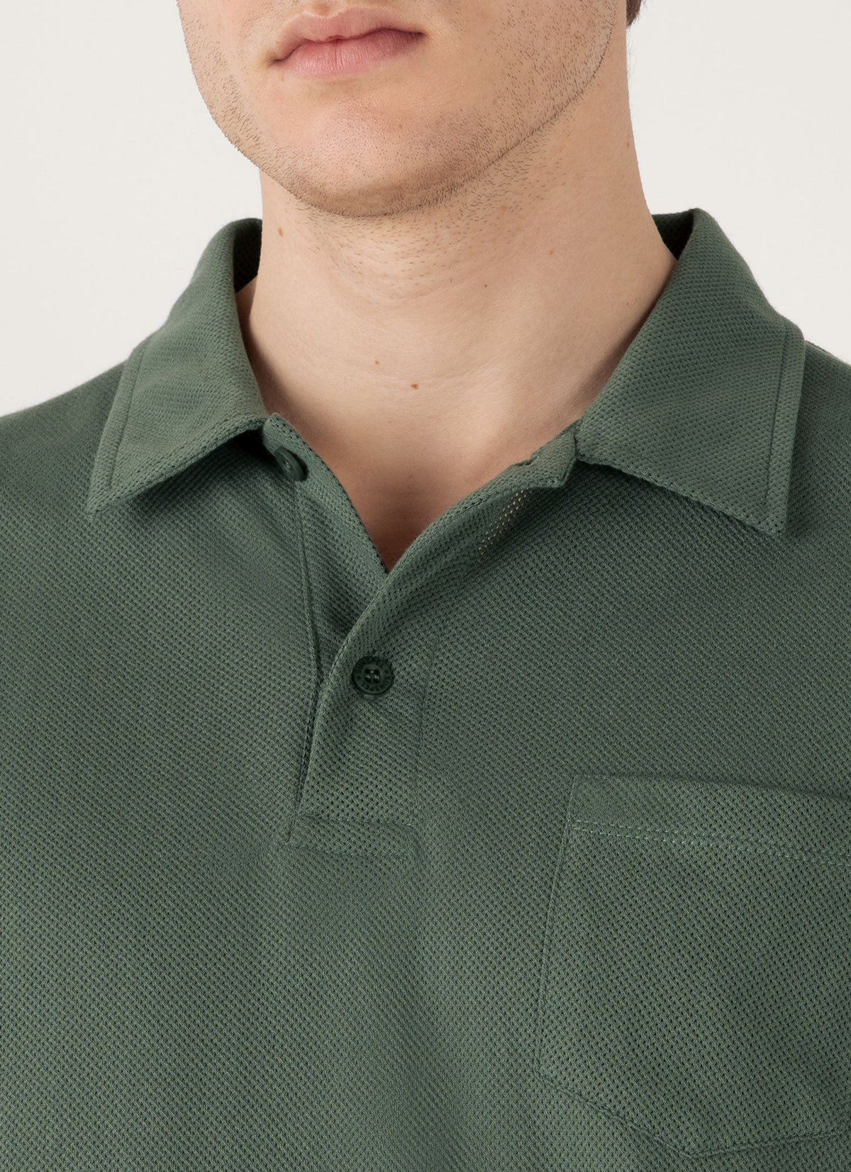 Mens Riviera Polo Shirt In Dusk Green Mpol1026 Gnij