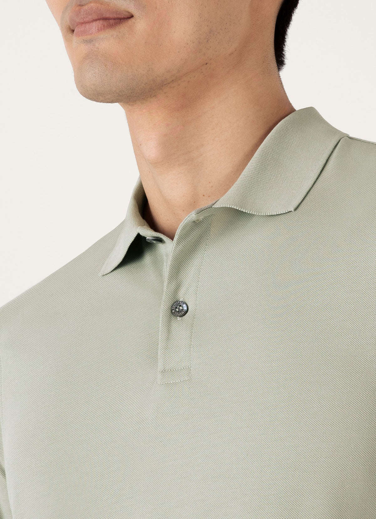 Mens Pique Polo Shirt In Pastel Green Mpol1028 Gnii