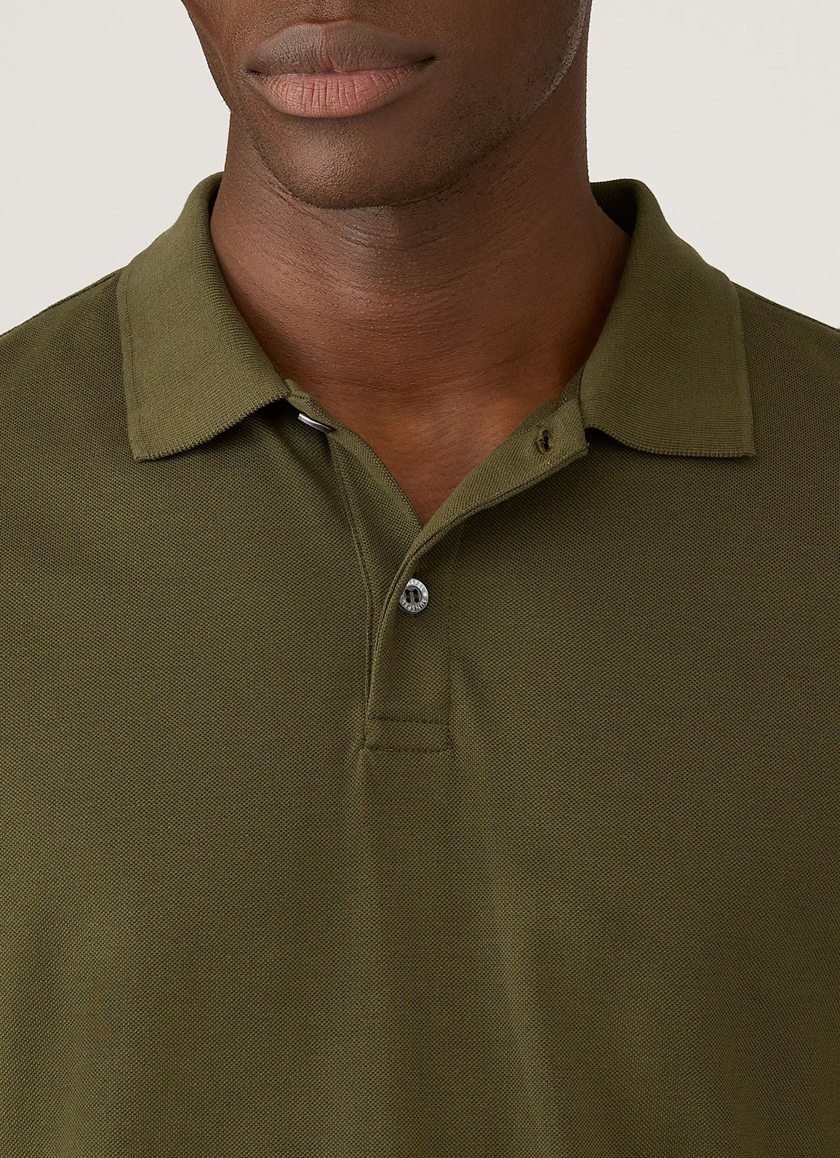 Mens Pique Polo Shirt In Deep Olive Mpol1028 Gniz