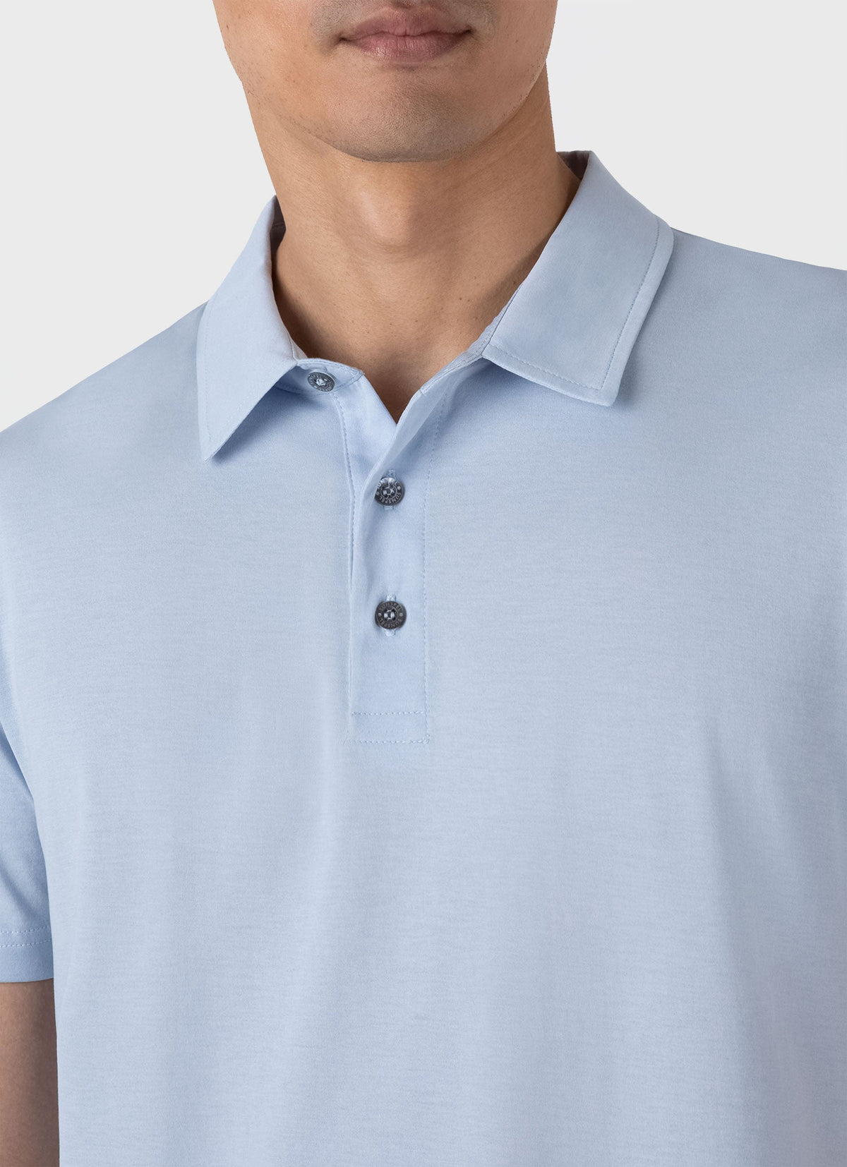 Mens Classic Jersey Polo Shirt In Blue Mist Mpol1052 Buvq