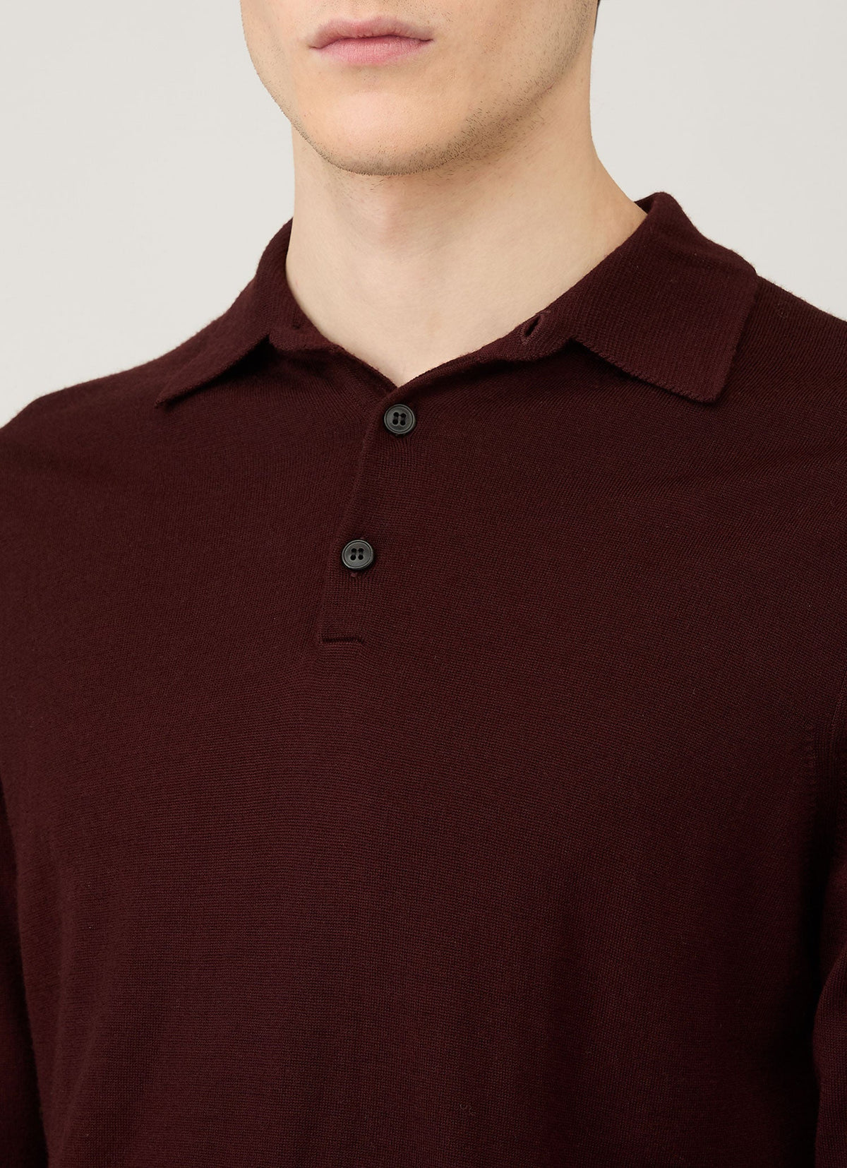 Mens Extra Fine Merino Polo Shirt In Bakelite Mpol8092 Rdel