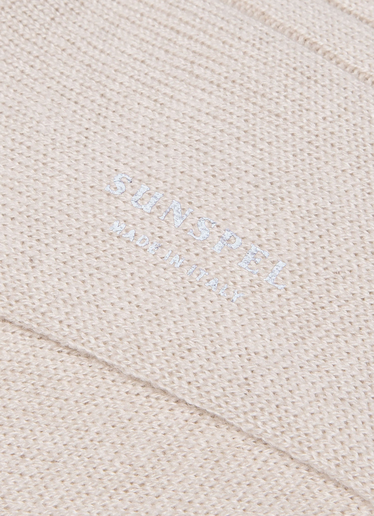 Mens Cashmere Ribbed Socks In Natural Msoc9050