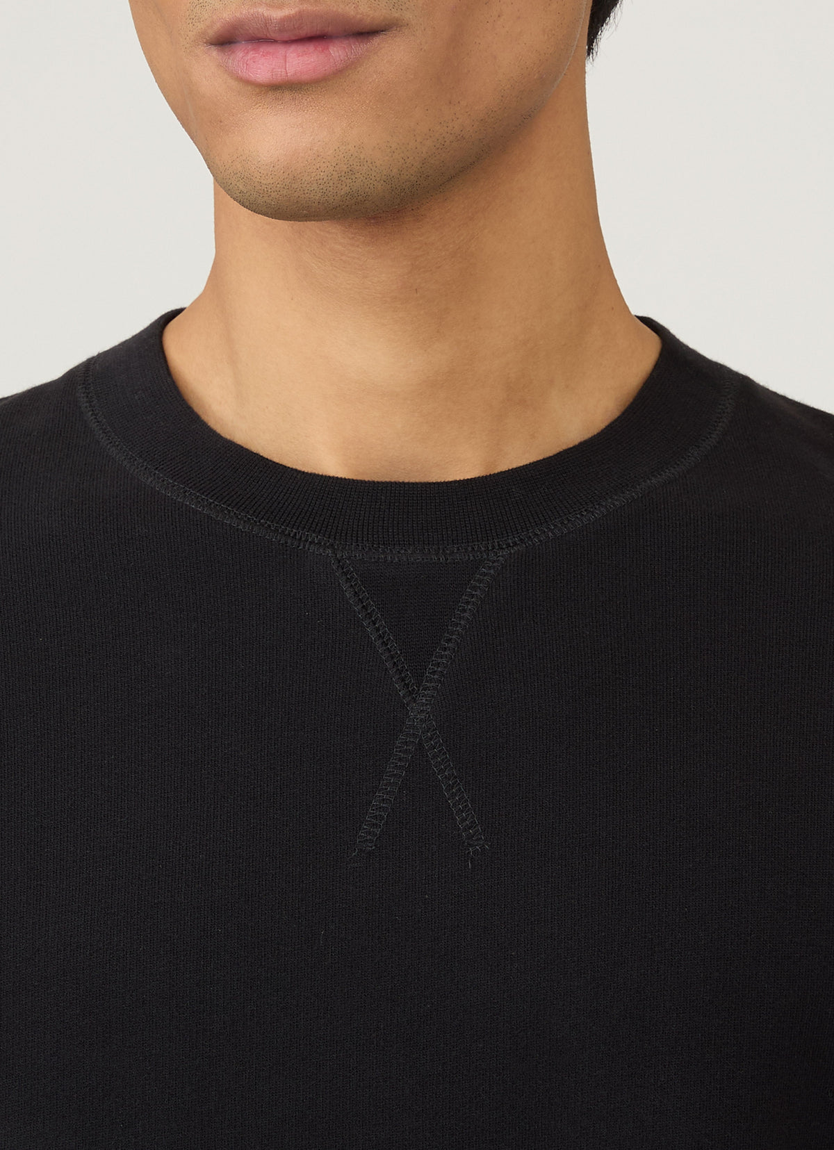 Mens Cotton Loopback Sweatshirt Black Mswe1516