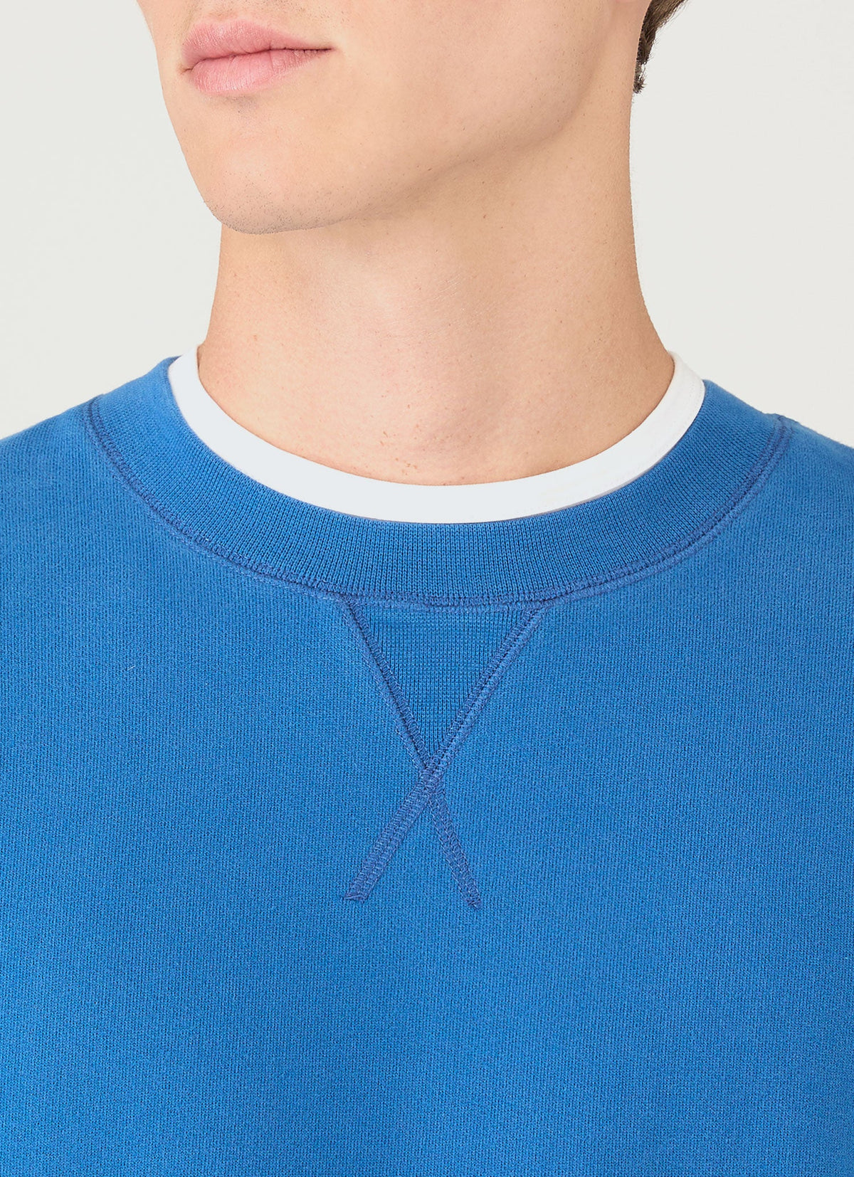 Mens Loopback Sweatshirt In Cobalt Mswe1516 Buwp
