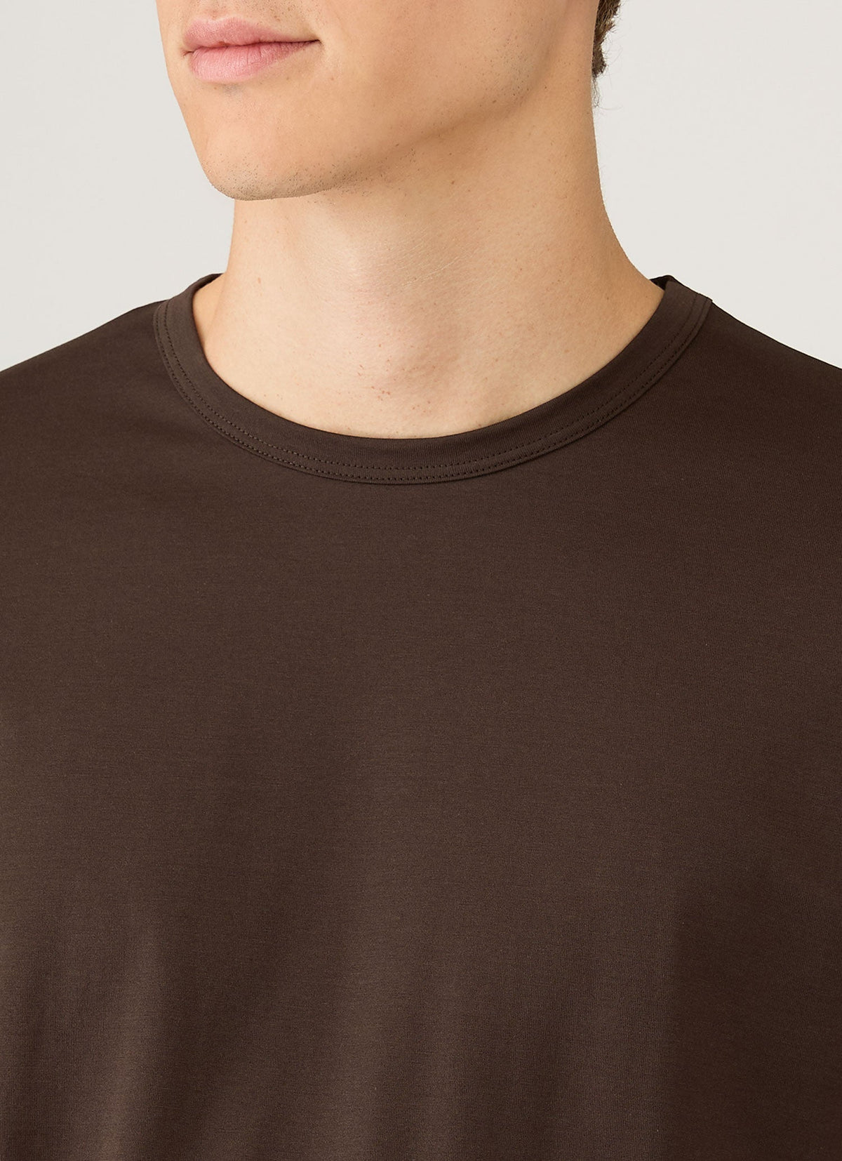 Mens Classic Tshirt In Dark Chocolate Mtsh0001 Brgs
