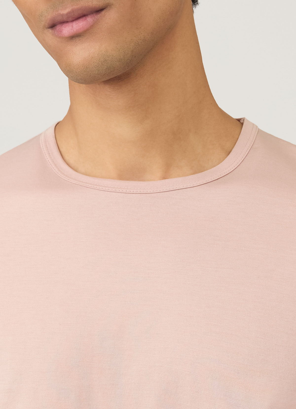 Mens Classic Tshirt In Pale Pink Mtsh0001 Pkbj