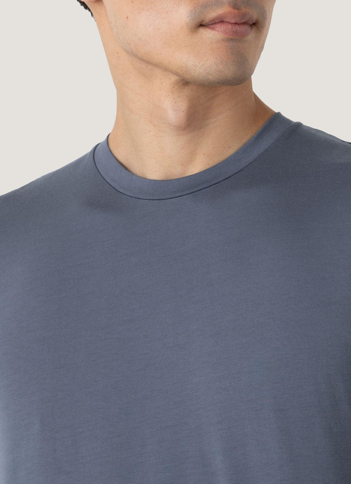 Mens Riviera Midweight Tshirt In Slate Blue Mtsh0007S Buua