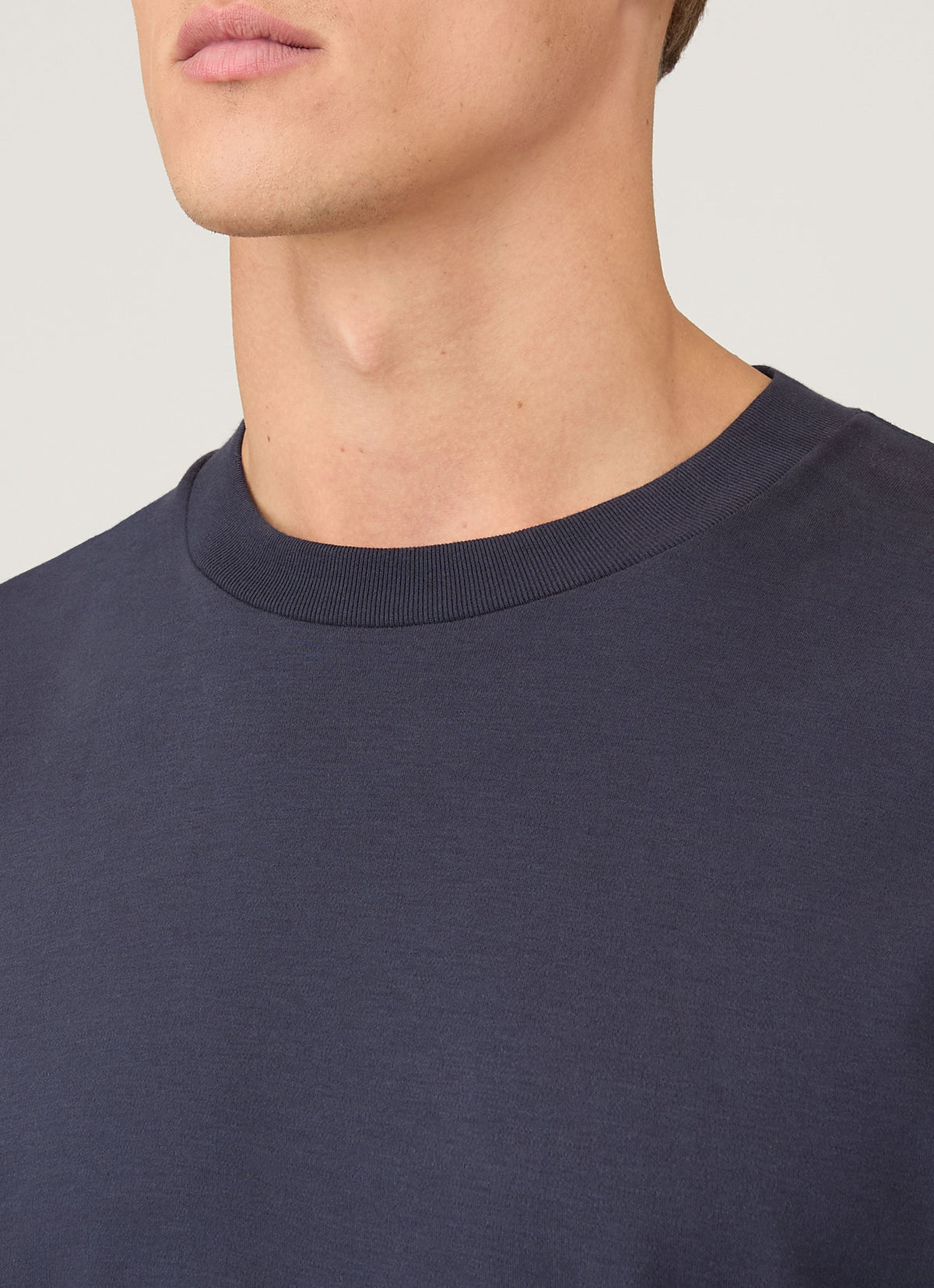 Mens Oversized Heavyweight Tshirt In Navy Mtsh0180 Buaa
