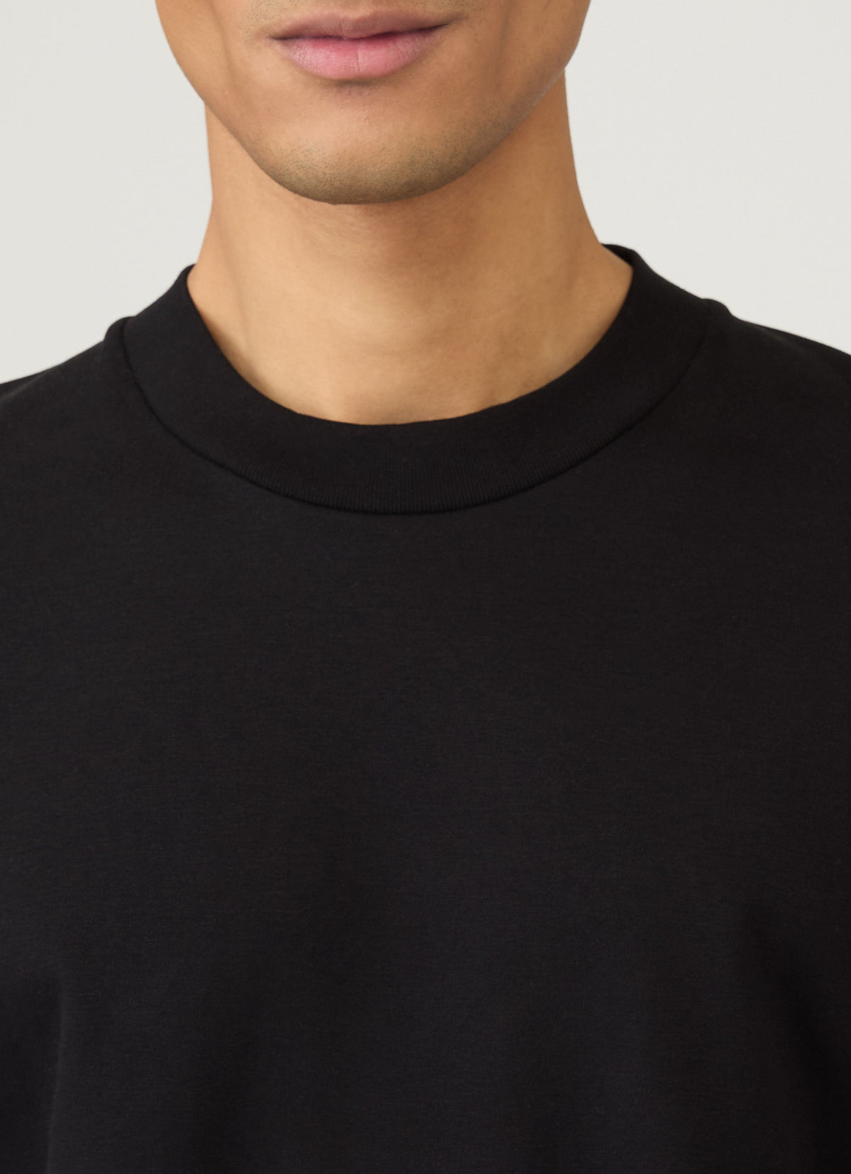 Mens Relaxed Fit Heavyweight Tshirt In Black Mtsh0181 Bkaa