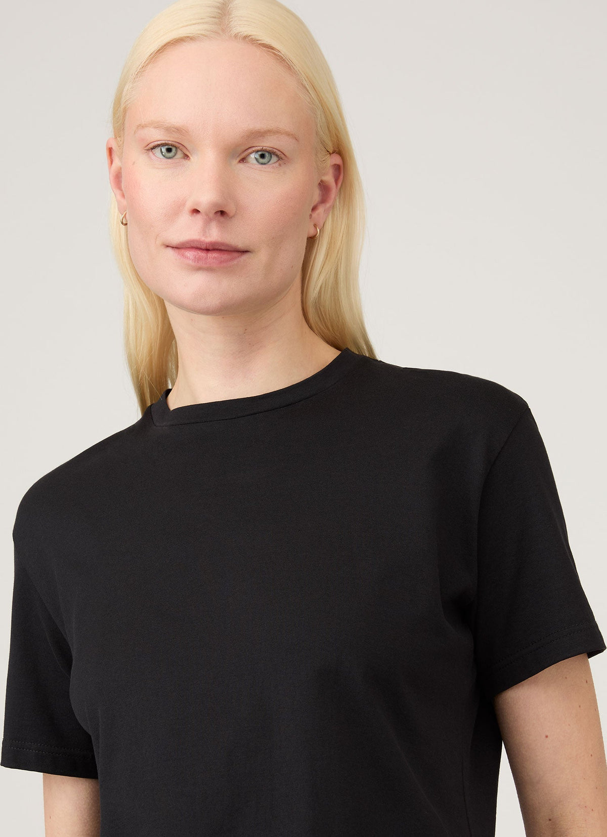 Womens Boy Fit Tshirt In Black Wtsh0178 Bkaa