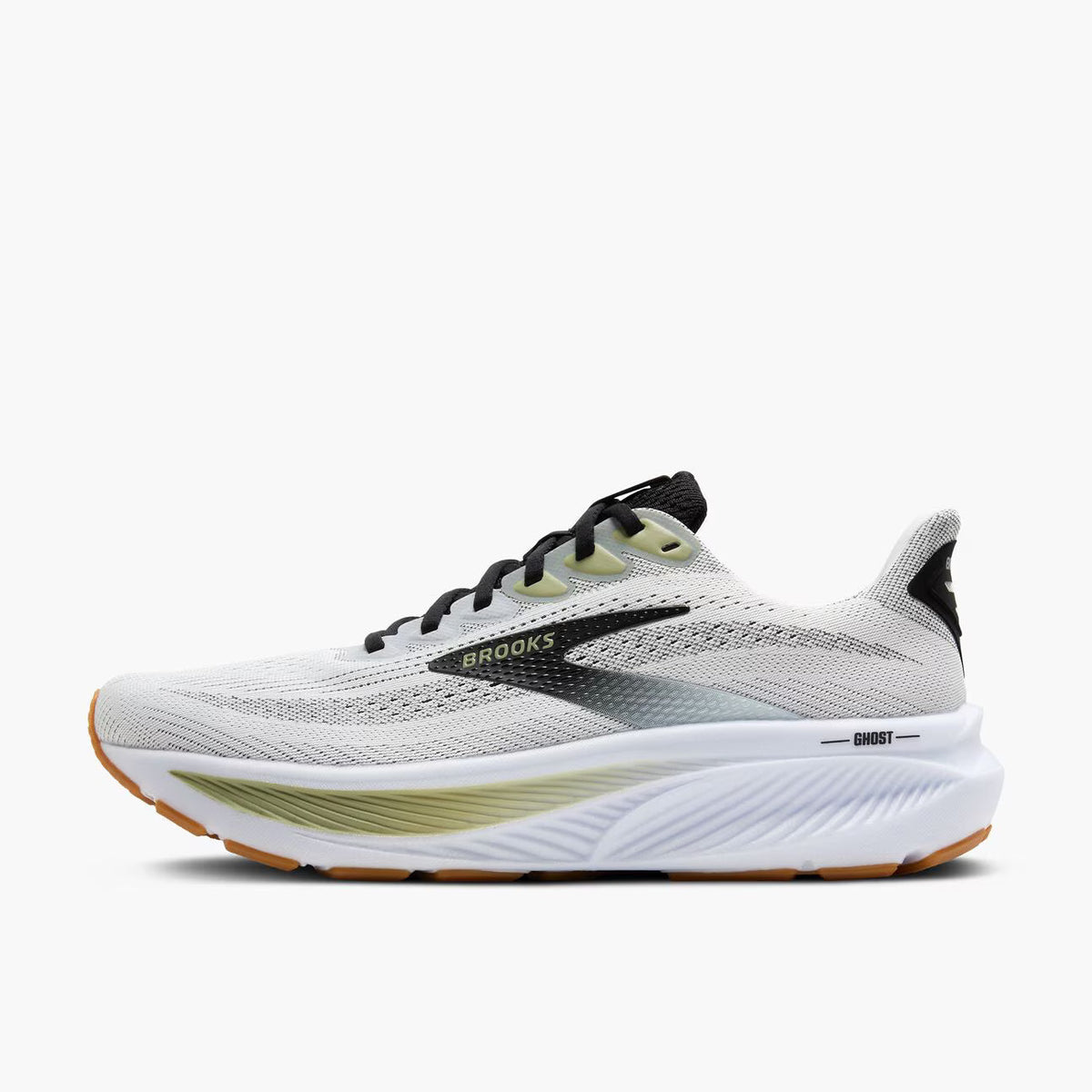Brooks Men's Ghost 17 - White/Black/Tea (1104421D191)