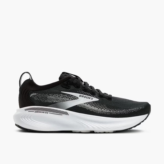 Brooks Women's Adrenaline GTS 25 - Black/Grey/White - Extra Wide (2E)