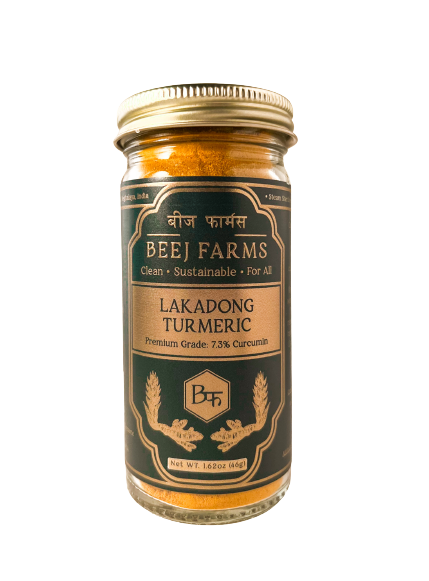 Beej Farms Lakadong Turmeric - 1.62 OZ 12 Pack