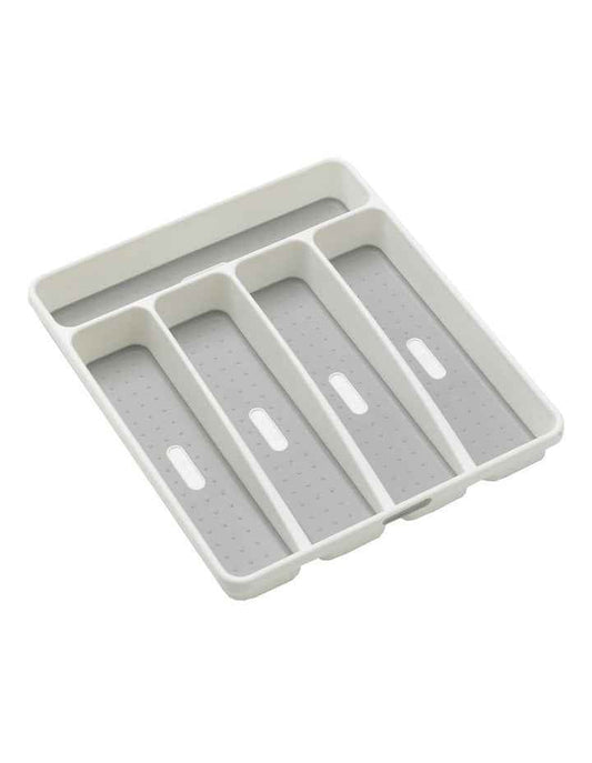 5 Compartment Cutlery Tray in White