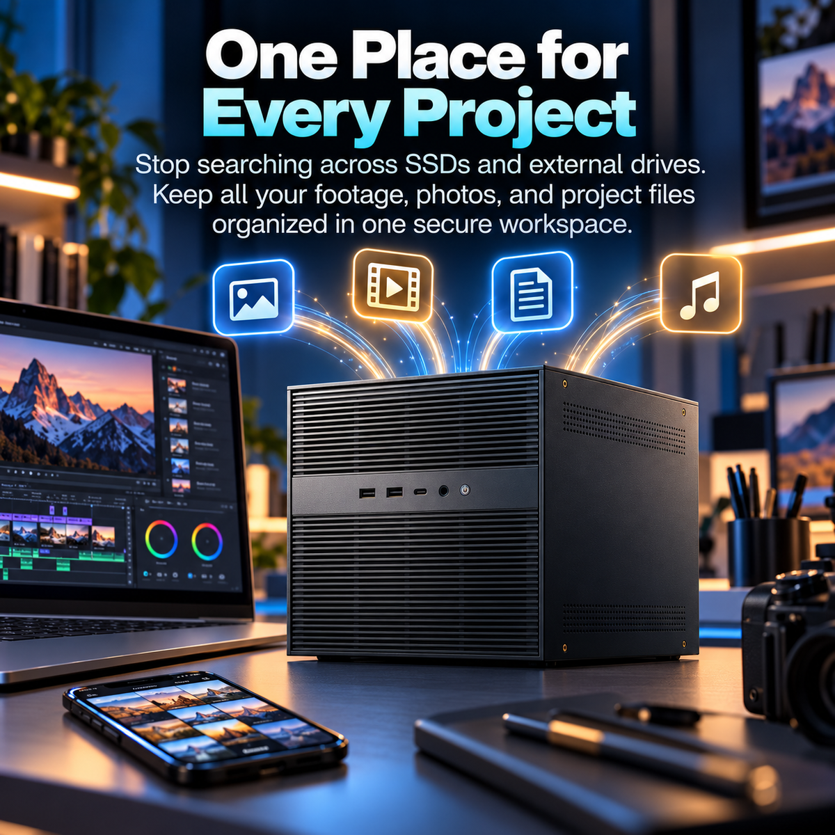 6+4 Bay Hybrid NAS Server, Intel 12th Gen 6-Core