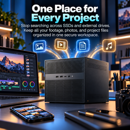 6+4 Bay Hybrid NAS Server, Intel 12th Gen 6-Core