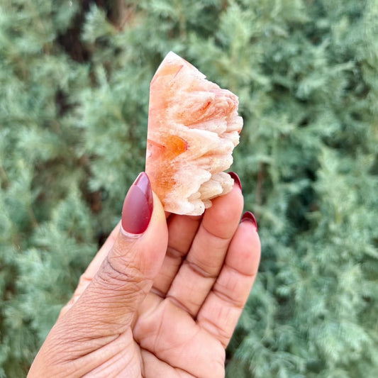 Orange Tooth Calcite Tower
