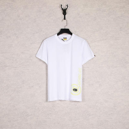 Bathing Ape T-Shirt Printed Casual Round Neck Loose Short Sleeves Short Sleeve Women