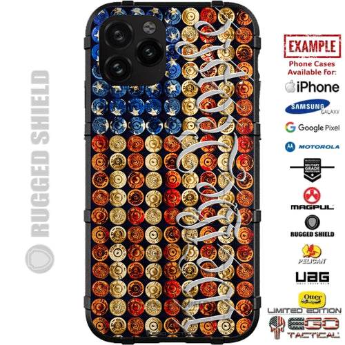Bullet Flag, We the People Constitution Custom Printed Case Design for Apple, Samsung, Google & Motorola Phone Models