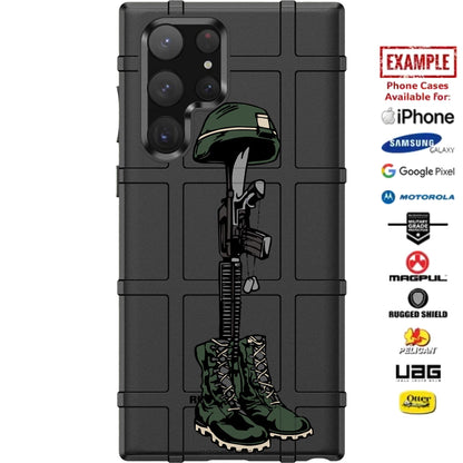 Fallen Soldier Memorial Custom Printed Case Design for Apple, Samsung, Google & Motorola Phone Models
