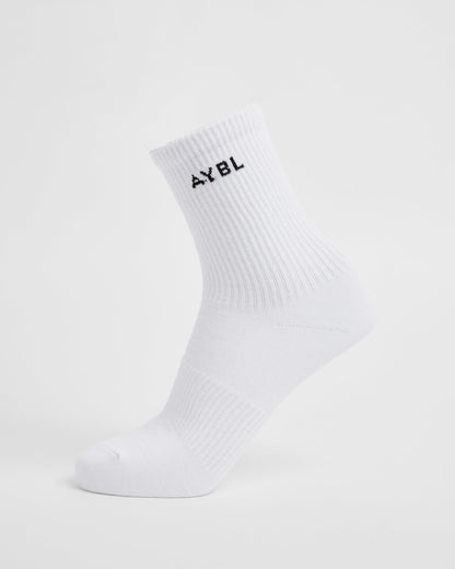 Everyday Crew Socks (3 Pack) - White