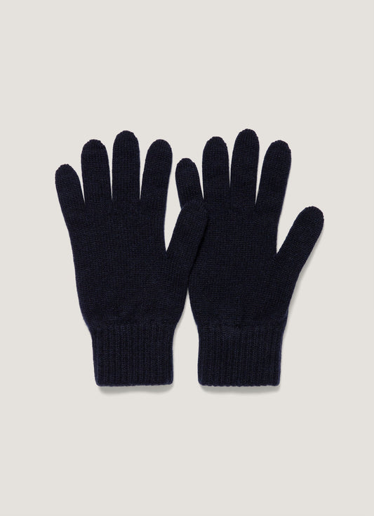 Cashmere Gloves In Navy Aglv9053 Buaa