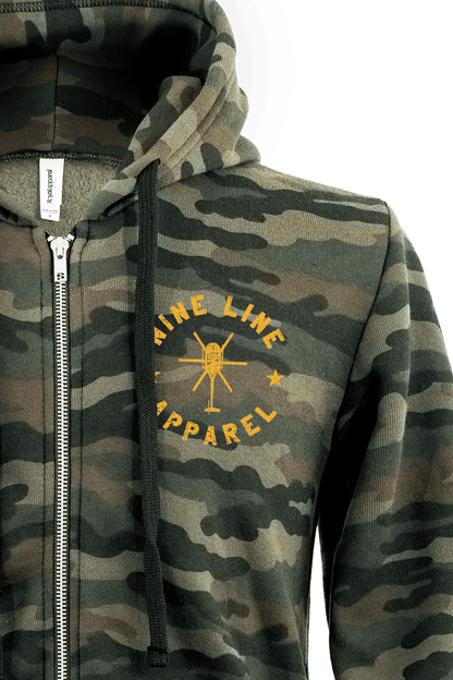 Camo Helo - Full Zip Hoodie