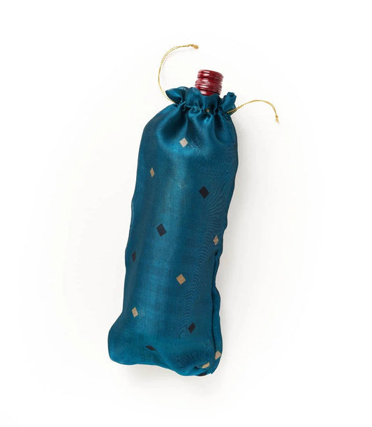 Eco Friendly Wine Gift Bag - Assorted Upcycled Sari