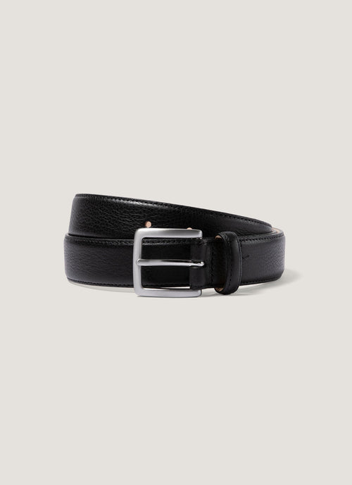 Mens Smart Leather Belt In Black Mbel9481 Bkaa