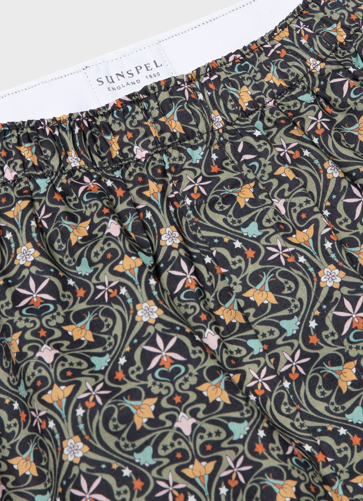 Mens Classic Boxer Shorts In Liberty Fabric In Ghost Orchid Mbox4701L Midd