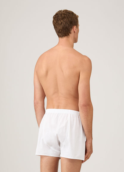 Mens Sea Island Cotton 1947 Boxer Short White Mbox4711