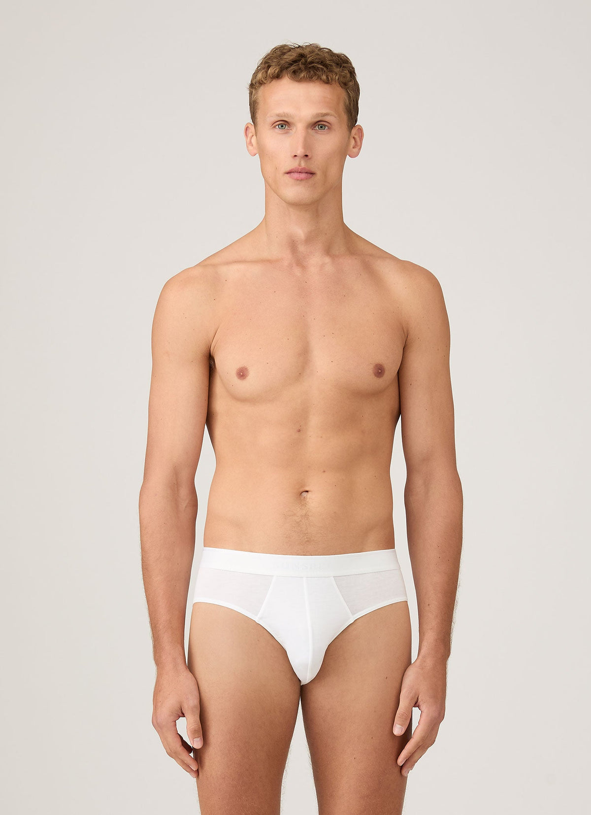 Mens Tencel Briefs In White Mbrf4518 Whaa