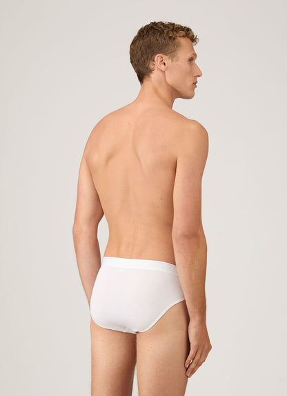 Mens Tencel Briefs In White Mbrf4518 Whaa