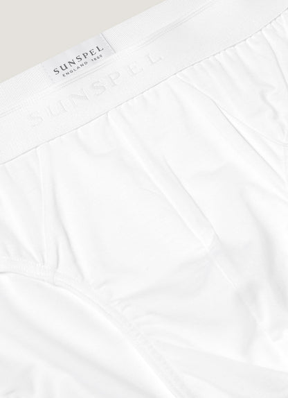 Mens Tencel Briefs In White Mbrf4518 Whaa