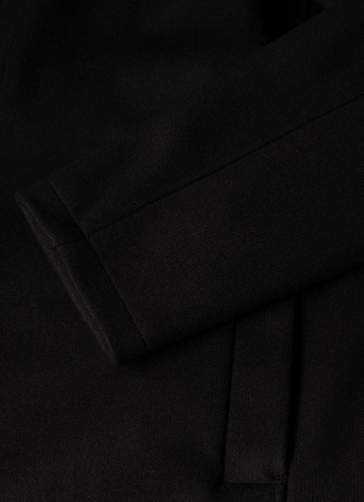 Mens Boiled Wool Coat In Navy Mcoa7334 Buaa