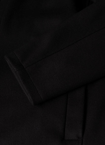 Mens Boiled Wool Coat In Navy Mcoa7334 Buaa
