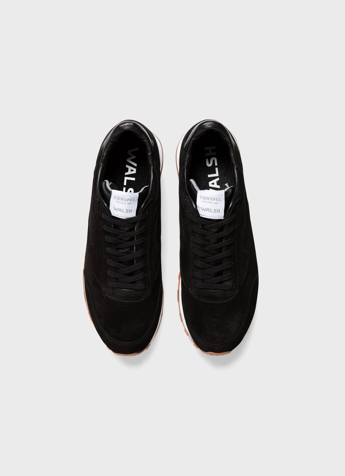 Walsh And Sunspel Trainer In Black