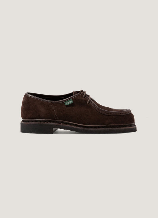 Paraboot Suede Micka Shoe In Brown Mftw9418 Brab