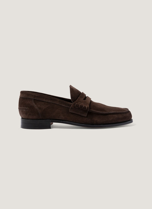 Mens Suede Loafer In Brown Mftw9487 Brab