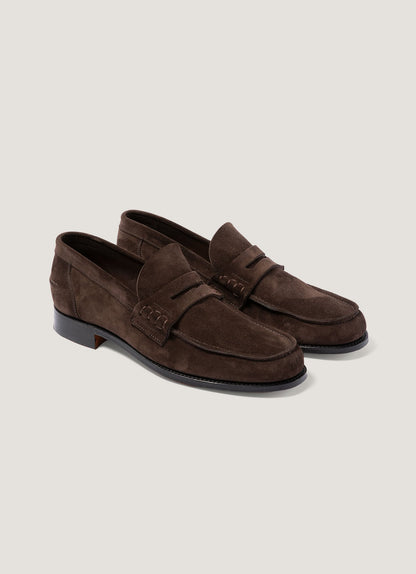 Mens Suede Loafer In Brown Mftw9487 Brab