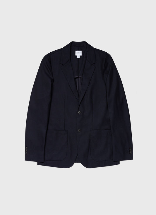 Mens Panama Blazer In Navy Mjac7106 Buaa
